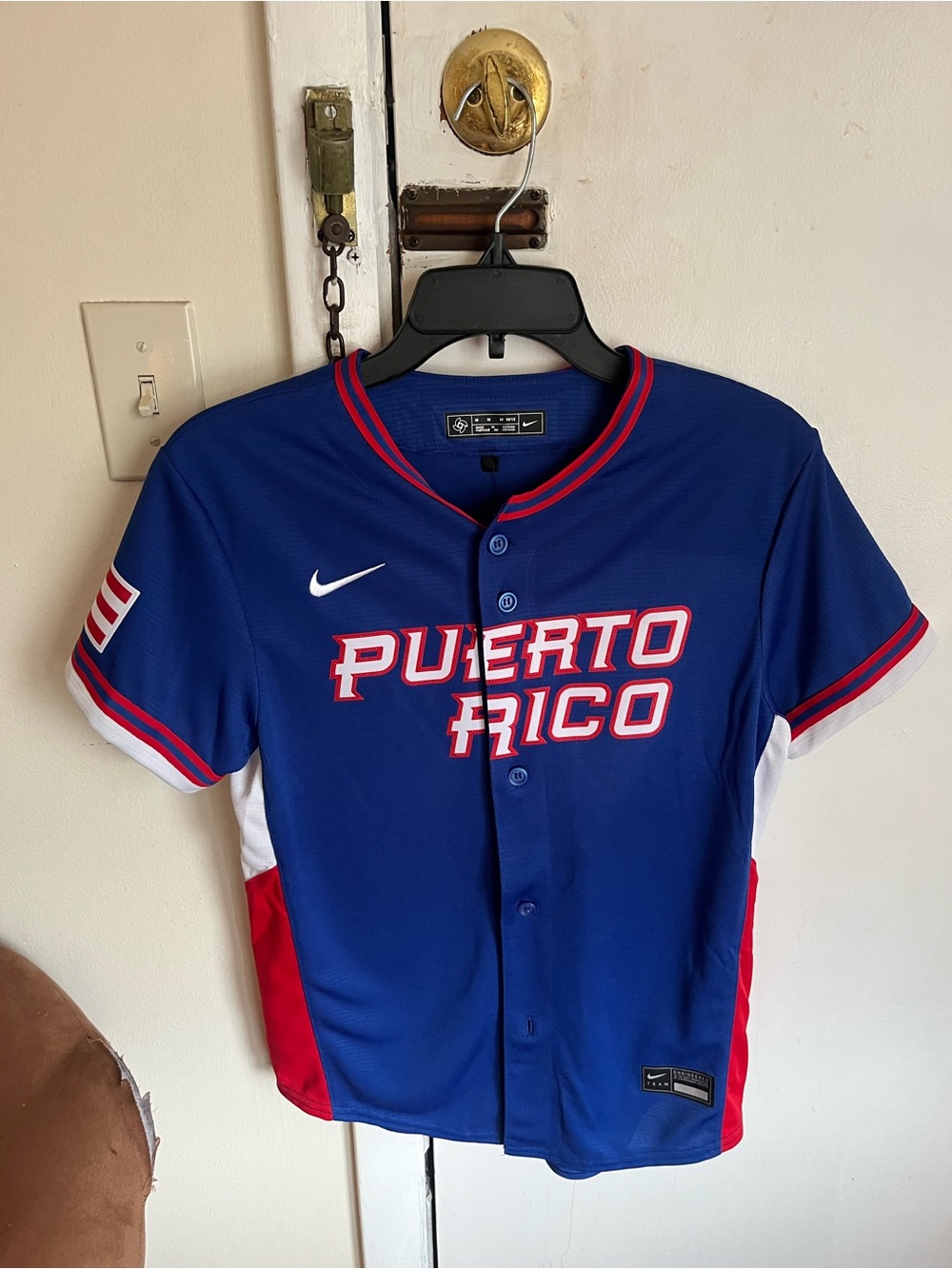 Puerto Rico Nike WBC youth baseball jersey M 10/12